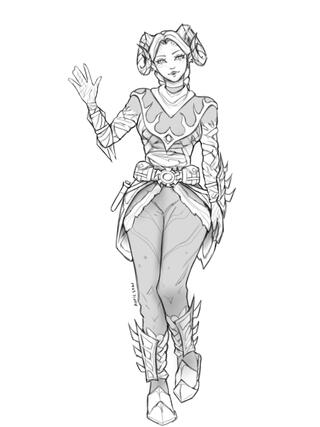 SFW - Sketch of Serena by Auricstar